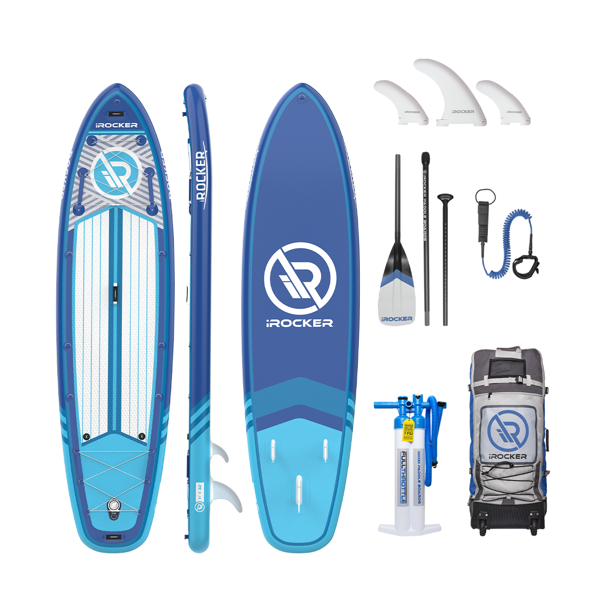 iROCKER ALL AROUND 11' Inflatable Paddle Board