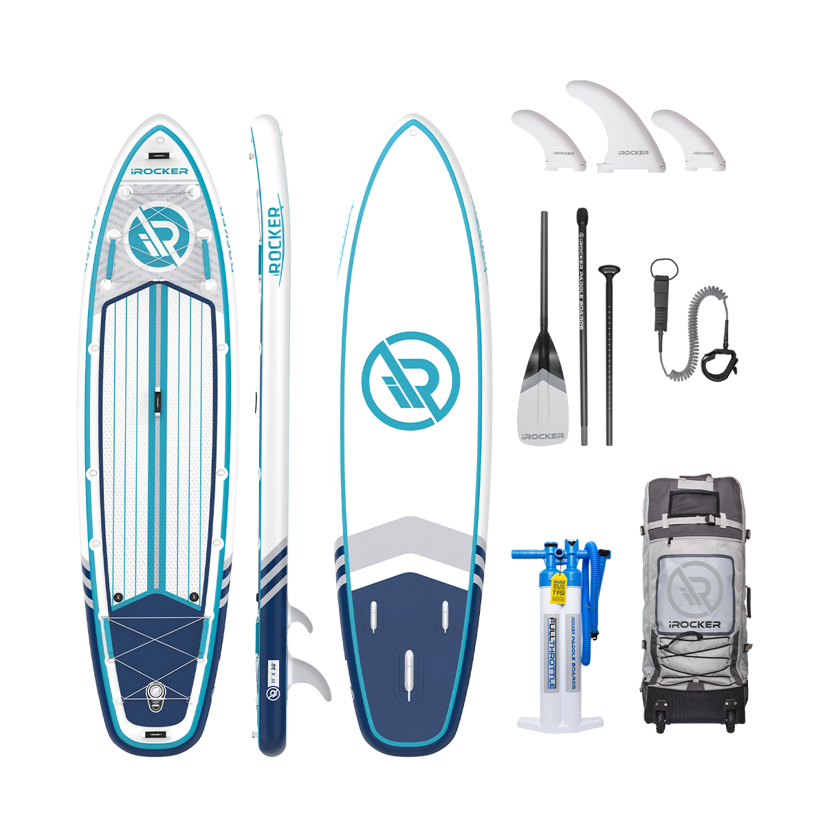 iROCKER ALL AROUND 11' Inflatable Paddle Board